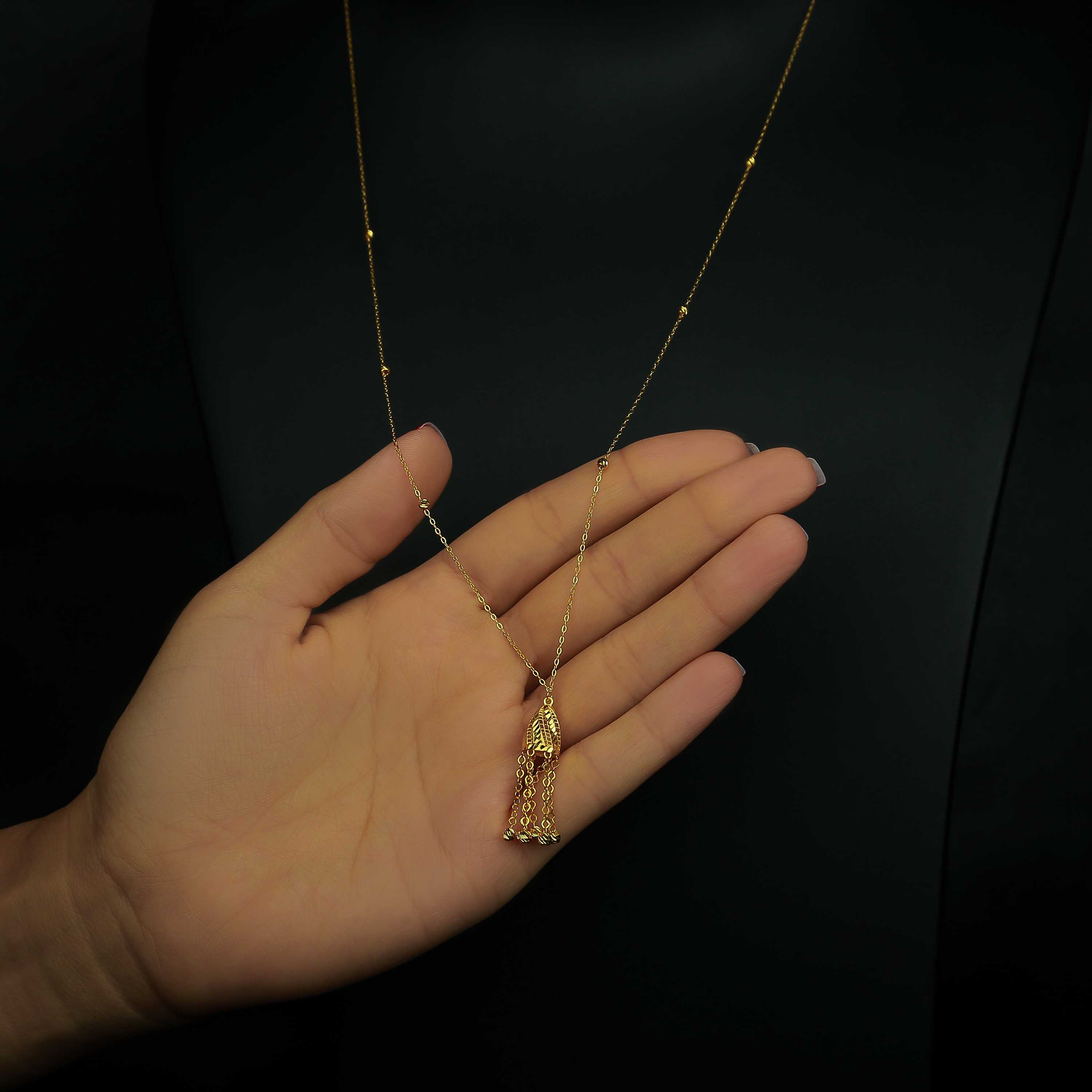 21 karat gold necklace, Turkish made - (H-0601)